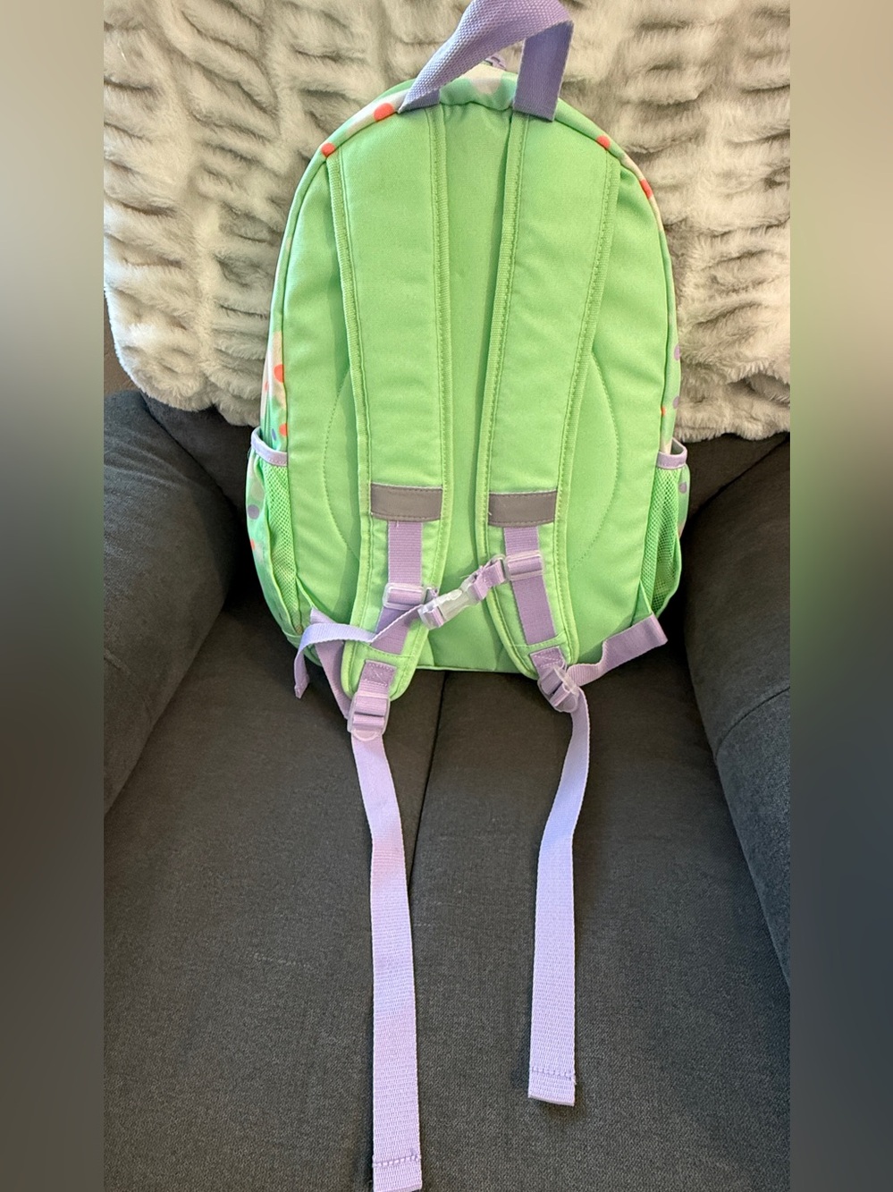NWOT Cat & Jack Kids Daisy Floral Backpack School Preschool Travel Mint Green - Picture 10 of 10